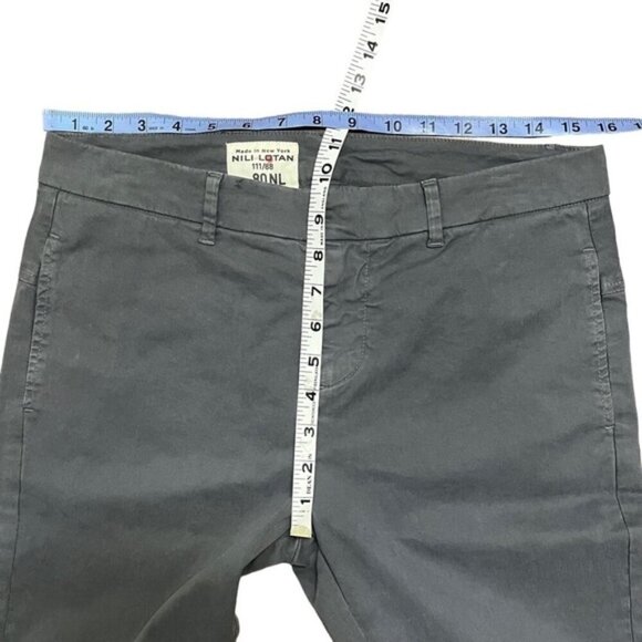 Nili Lotan Tel Aviv Pants Anthracite Cropped Casual Work Women Size 4 - Picture 6 of 11